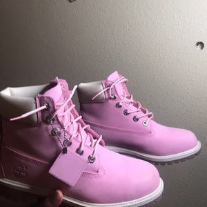 Pink Timberlands